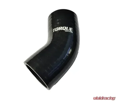 Torque Solution 2.5" Black Universal 45 Degree Silicone Elbow - TS-CPLR-45D25BK