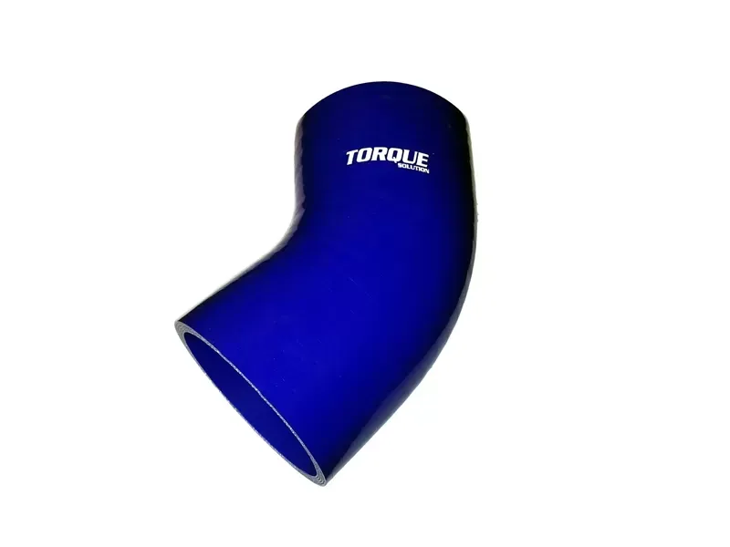 Torque Solution 4" Blue Universal 45 Degree Silicone Elbow - TS-CPLR-45D4BL