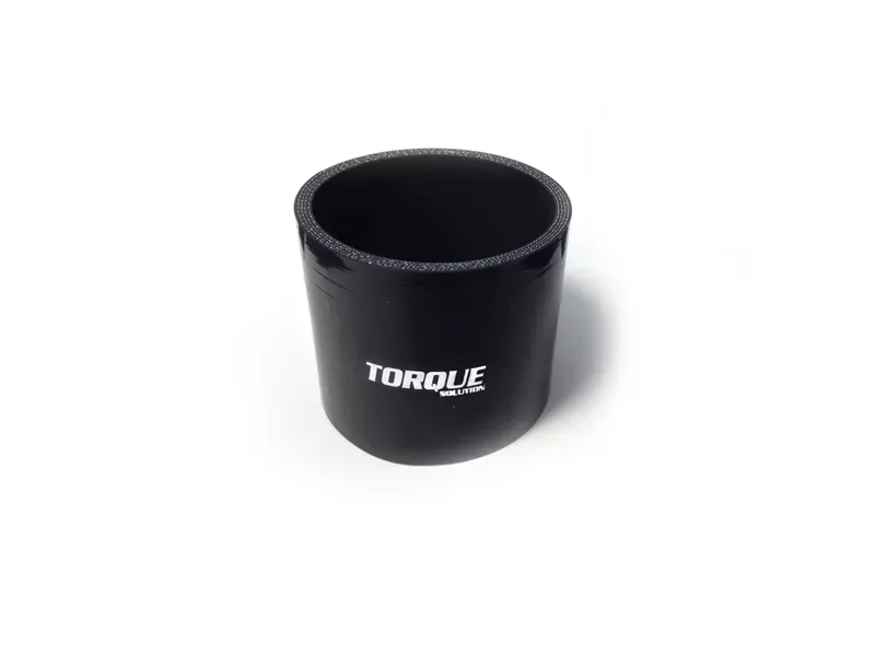 Torque Solution 2.75" Black Universal Straight Silicone Coupler - TS-CPLR-S275BK