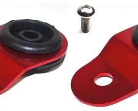 Torque Solution Red Radiator Mount Combo with Inserts Mitsubishi Evolution VII | VIII | IX 2001-2006