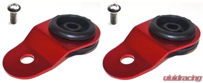 Torque Solution Red Radiator Mount Combo with Inserts Mitsubishi Evolution VII | VIII | IX 2001-2006 - TS-EV-008ic