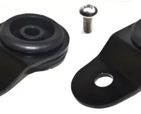 Torque Solution Black Radiator Mount Combo with Inserts Mitsubishi Evolution VII | VIII | IX 2001-2006
