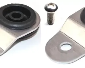 Torque Solution Silver Radiator Mount Combo with Inserts Mitsubishi Evolution VII | VIII | IX 2001-2006