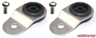 Torque Solution Silver Radiator Mount Combo with Inserts Mitsubishi Evolution VII | VIII | IX 2001-2006 - TS-EV-010ic