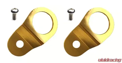 Torque Solution Gold Radiator Mount Combo with Inserts Mitsubishi Evolution VII | VIII | IX 2001-2006 - TS-EV-012ic