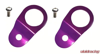Torque Solution Purple Radiator Mount Combo with Inserts Mitsubishi Evolution VII | VIII | IX 2001-2006 - TS-EV-013ic