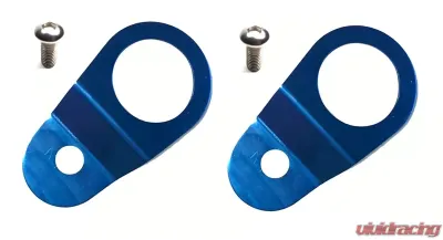 Torque Solution Blue Radiator Mount Combo with Inserts Mitsubishi Evolution VII | VIII | IX 2001-2006 - TS-EV-014ic