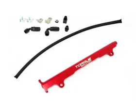 Torque Solution Red Billet Fuel Rail Mitsubishi Evolution X 2008-2015