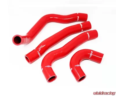 Torque Solution Red Silicone Radiator Hose Kit Mitsubishi Evolution X 2008-2015 - TS-EVX-434RD
