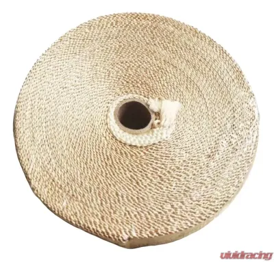 Torque Solution 2" x 50' Tan Fiberglass Exhaust Wrap - TS-EW-2x50T