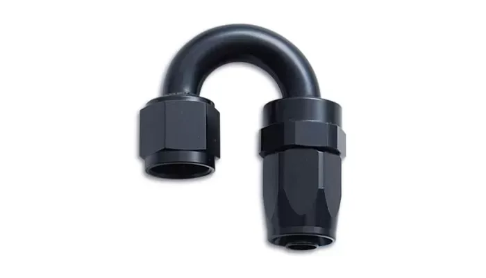 Torque Solution -10AN 180 Degree Rubber Hose Fitting - TS-FTG-180D10AN