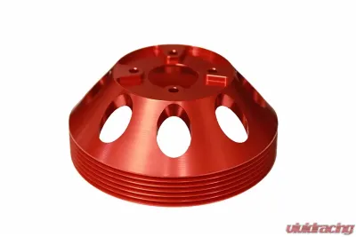 Torque Solution Red Lightweight Water Pump Pulley Hyundai Genesis Coupe 2010+ - TS-GEN-003R