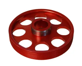 Torque Solution Red Lightweight Crank Pulley Hyundai Genesis Coupe 3.8 2010+