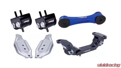 Torque Solution Blue Transmission Engine Pitch Mount Kit with Mount Plates Subaru WRX | STI 2020-2021 - TS-SU-123BU.2-PL