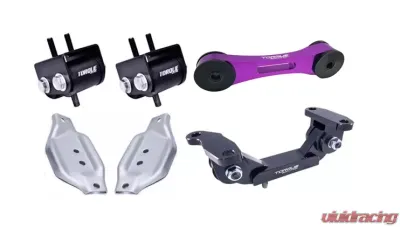 Torque Solution Purple Transmission Engine Pitch Mount Kit with Mount Plates Subaru WRX | STI 2020-2021 - TS-SU-123PR.2-PL