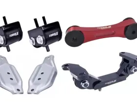 Torque Solution Red Transmission Engine Pitch Mount Kit with Mount Plates Subaru WRX | STI 2020-2021