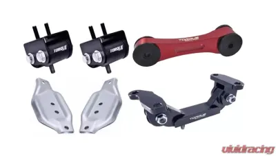 Torque Solution Red Transmission Engine Pitch Mount Kit with Mount Plates Subaru WRX | STI 2020-2021 - TS-SU-123R.2-PL