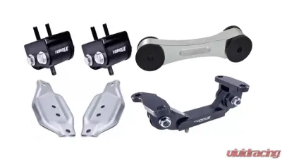 Torque Solution Silver Transmission Engine Pitch Mount Kit with Mount Plates Subaru WRX | STI 2020-2021 - TS-SU-123S.2-PL