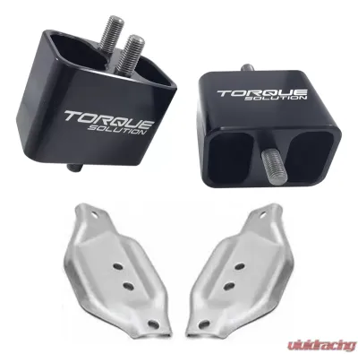 Torque Solution Solid Billet Engine Mounts with Mount Plates Subaru WRX | STI 2020-2021 - TS-SU-200SB-PL