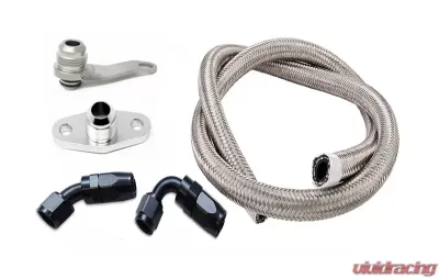 Torque Solution -10AN Turbo Oil Return Line Kit Subaru EJ All Years - TS-SU-486K