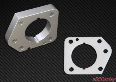 Torque Solution Silver Throttle Body Spacer Honda Civic 2006-2011 - TS-TBS-013