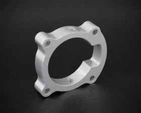 Torque Solution 2.0T Silver Throttle Body Spacer Hyundai Genesis Coupe 2010-2012