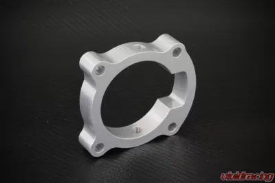 Torque Solution 2.0T Silver Throttle Body Spacer Hyundai Genesis Coupe 2010-2012 - TS-TBS-018