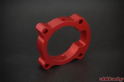 Torque Solution 2.0T Red Throttle Body Spacer Hyundai Genesis Coupe 2010-2012 - TS-TBS-018R