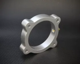 Torque Solution 3.8L Silver Throttle Body Spacer Hyundai Genesis 2013-2016