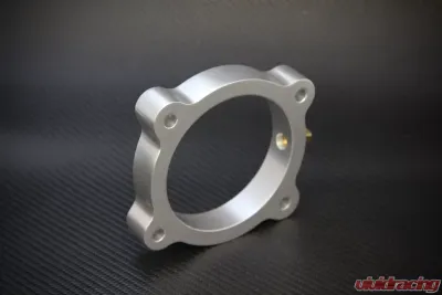Torque Solution 3.8L Silver Throttle Body Spacer Hyundai Genesis 2013-2016 - TS-TBS-021