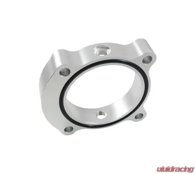Torque Solution 2.0T Silver Throttle Body Spacer Hyundai Genesis Coupe 2013-2016 - TS-TBS-029