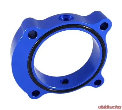 Torque Solution 2.0T Blue Throttle Body Spacer Hyundai Genesis Coupe 2013-2016 - TS-TBS-029BU