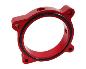 Torque Solution Throttle Body Spacer (Red) Ford Mustang GT 5.0L 2011-2022