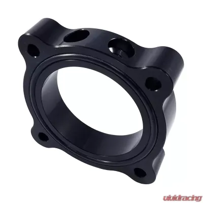 Torque Solution Black Throttle Body Spacer Ford Mustang Ecoboost Turbo 2015-2022 - TS-TBS-033