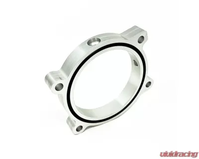 Torque Solution Silver Throttle Body Spacer Chevrolet Camaro 6.2L 2010-2014 - TS-TBS-034