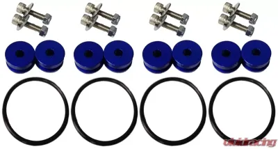 Torque Solution Blue Universal Billet Bumper Quick Release Kit Combo - TS-UNI-026BLc