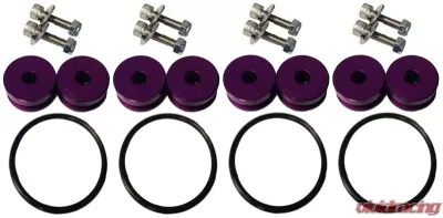 Torque Solution Purple Universal Billet Bumper Quick Release Kit Combo - TS-UNI-026PRc