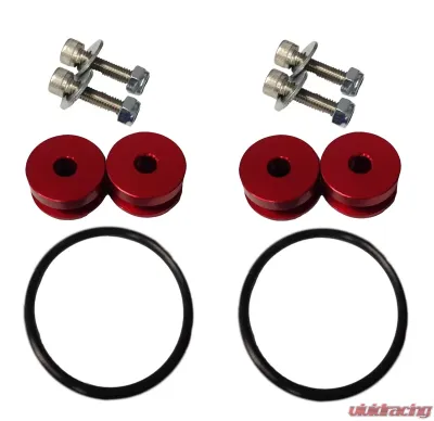 Torque Solution Red Universal Billet Bumper Quick Release Kit - TS-UNI-026R