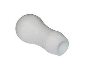 Torque Solution White Universal 10x1.25 Delrin Tear Drop Tall Shift Knob