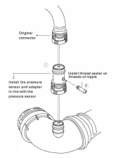 Torque Solution Billet Boost Tap Toyota Supra A90/A91 MKV | BMW B48/B58 | G Series Chassis 2012+                                     - TS-GR-689 - Image 2