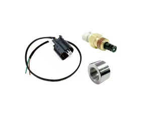Torque Solution Universal GM Style Fast Respone SD IAT Sensor Kit w/ Pigtail & Aluminum Weld Bung