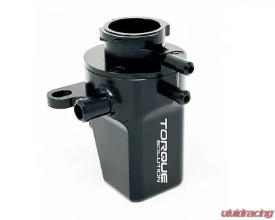 Torque Solution Black Coolant Expansion Tank Subaru WRX | STI | Forester XT 2002-2022 - TS-SU-679BK