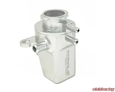 Torque Solution Silver Coolant Expansion Tank Subaru WRX | STI | Forester XT 2002-2022 - TS-SU-679S