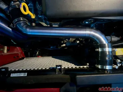 Torque Solution Blue Titanium Radiator Pipe Kit Subaru WRX 2022+ - TS-SU-795TI-BU