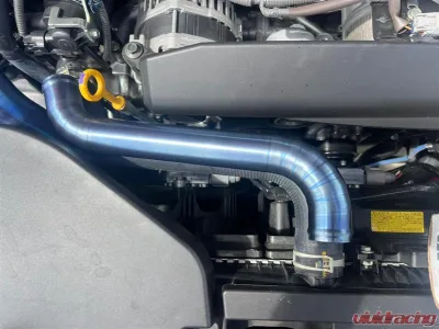 Torque Solution Blue Titanium Radiator Pipe Kit Subaru WRX 2022+ - TS-SU-795TI-BU