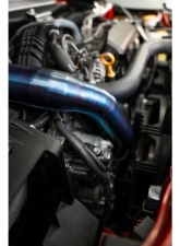 Torque Solution Burnt Blue Titanium Top Mount Charge Pipe Subaru WRX | Ascent | Outback XT 2019+                                     - TS-SU-812BU - Image 3