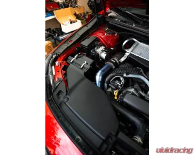 Torque Solution Burnt Blue Titanium Top Mount Charge Pipe Subaru WRX | Ascent | Outback XT 2019+ - TS-SU-812BU