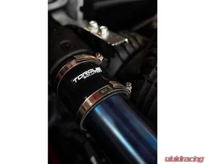 Torque Solution Burnt Blue Titanium Top Mount Charge Pipe Subaru WRX | Ascent | Outback XT 2019+ - TS-SU-812BU