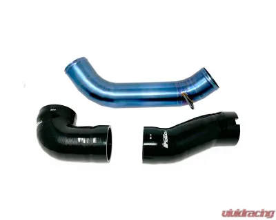 Torque Solution Burnt Blue Titanium Intake Pipe Kit Subaru WRX 2022+ - TS-SU-813BU