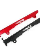 Torque Solution Red Billet Fuel Rail Mitsubishi Evolution X 2008-2015                                     - TS-EV-485R - Image 2